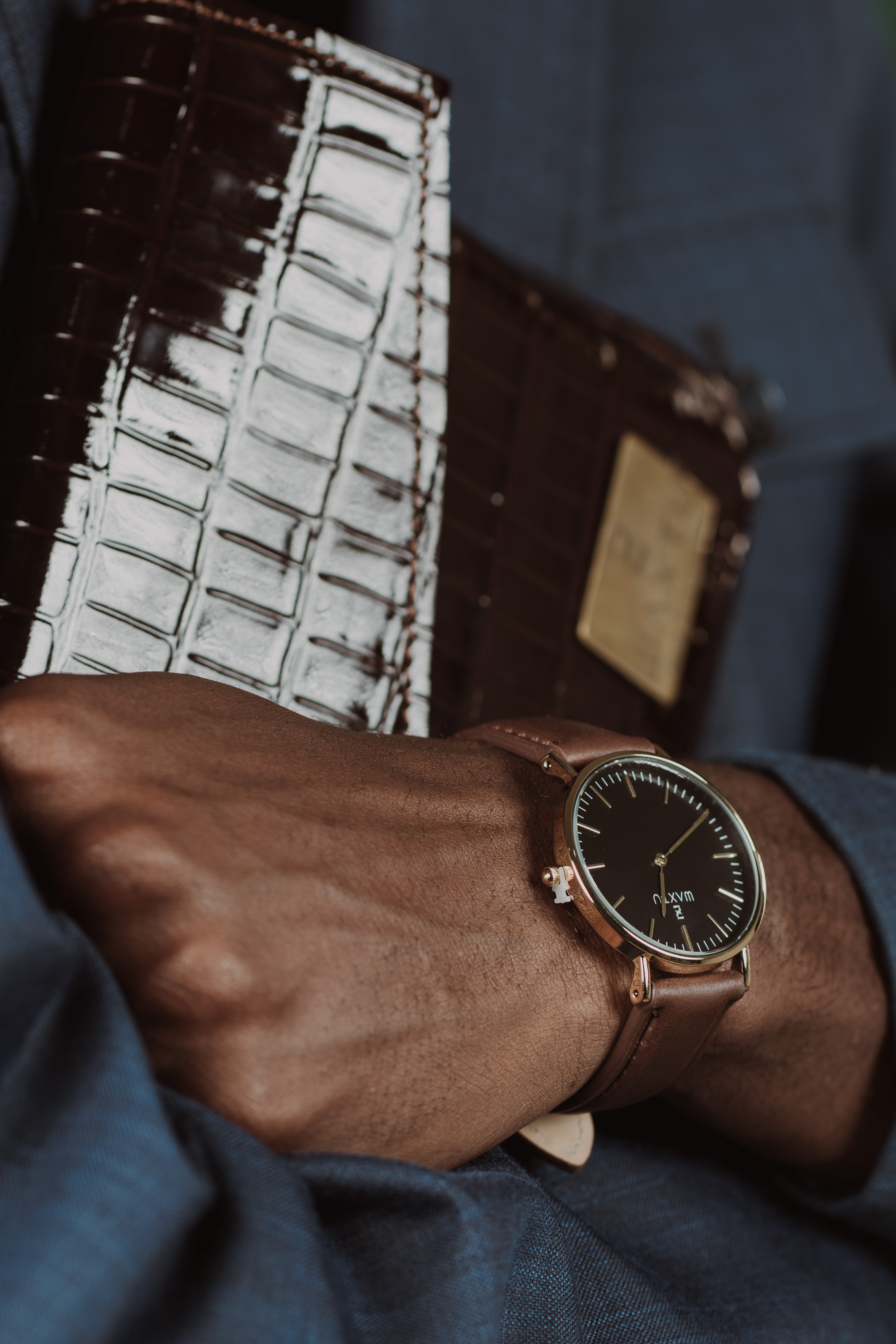 Sacoche cuir marron 