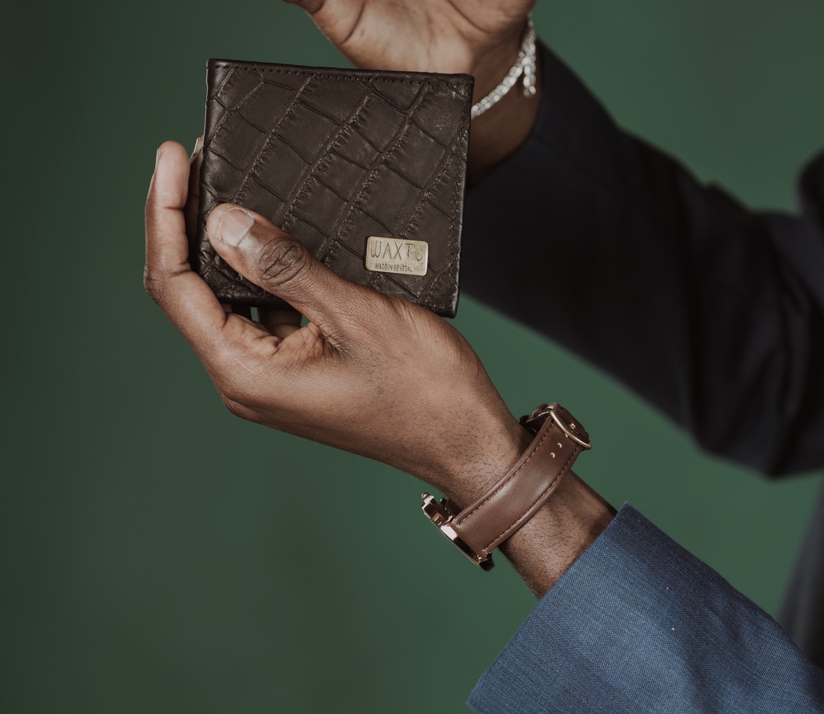 Portefeuille cuir noir 